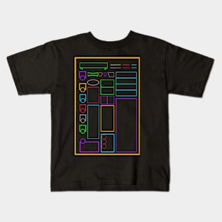 Character sheet design Kids T-Shirt